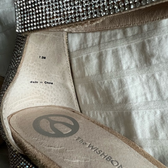 Brown’s The Wishbone Collection Arielle Suede and Rhinestone Heels- size 7.5 - Picture 7 of 14